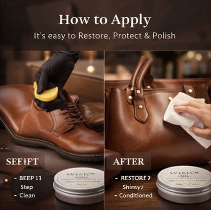 Avelaine Leather Nourishing Wax - Deep Nourishment for Bags, Shoes & Jackets