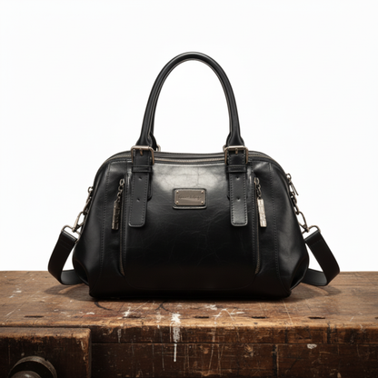 Bolso de cubo de lujo rojo